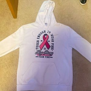 Team Pink Hoodie Size M Breast Cancer Support